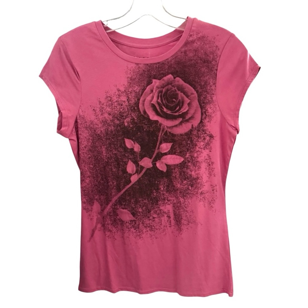 Miley Cyrus Max Azria Rose Tee Shirt